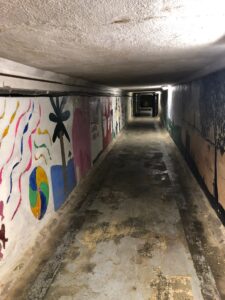 art tunnel in Glore psychiatric hospital