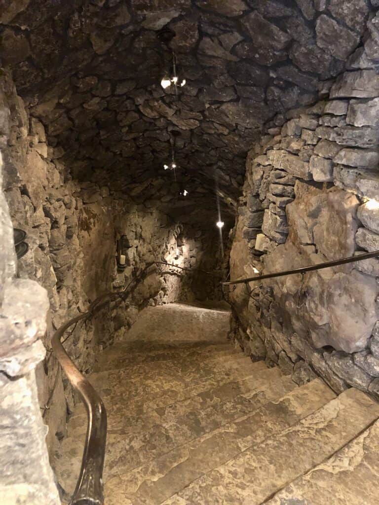 winery tunnel at Big Cedar Lodge