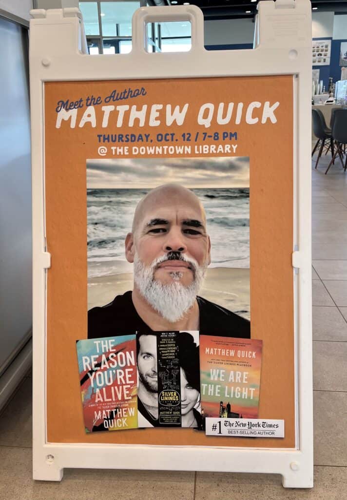 poster of author Matthew Quick