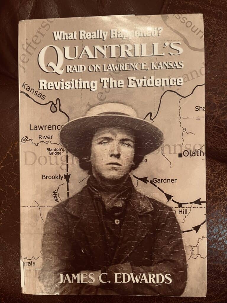 book cover of a book about Quantrill's raid on Lawrence, Kansas