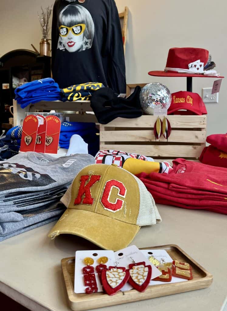 KC hat and Chief's earrings