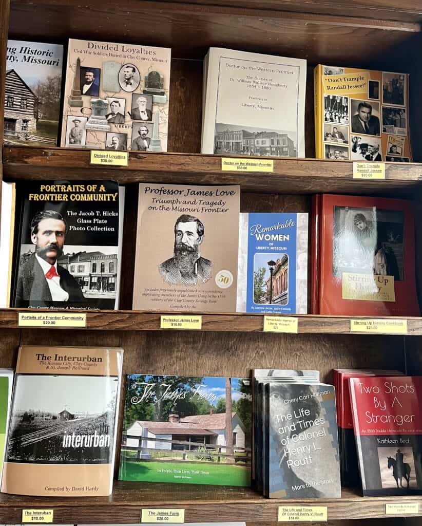 book in gift shop of Clay County Historical Society and Museum 