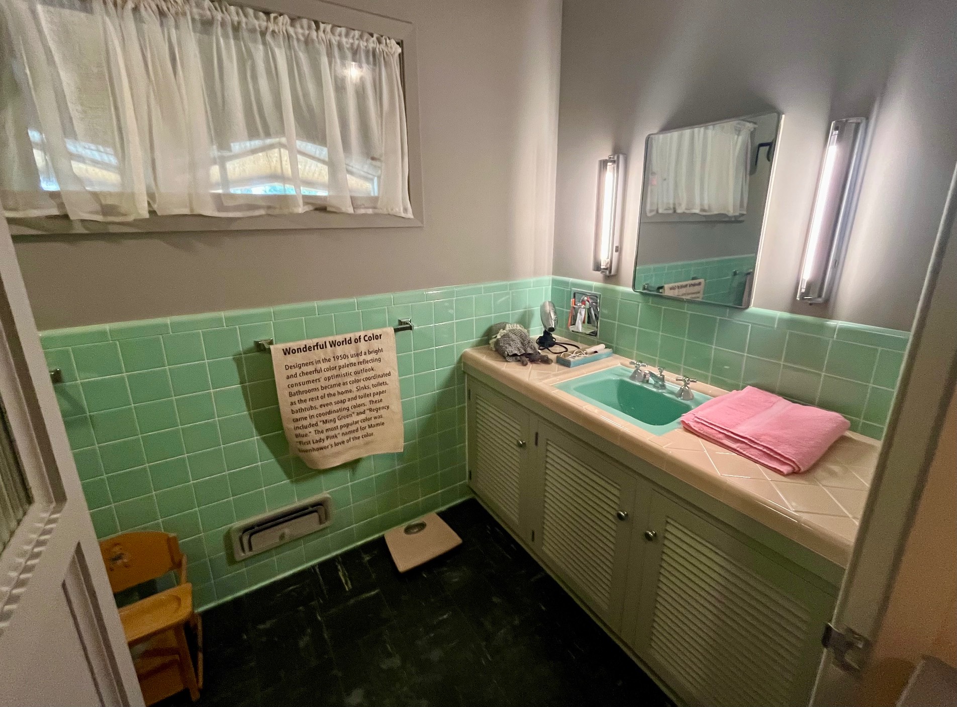bathroom of 1950's house